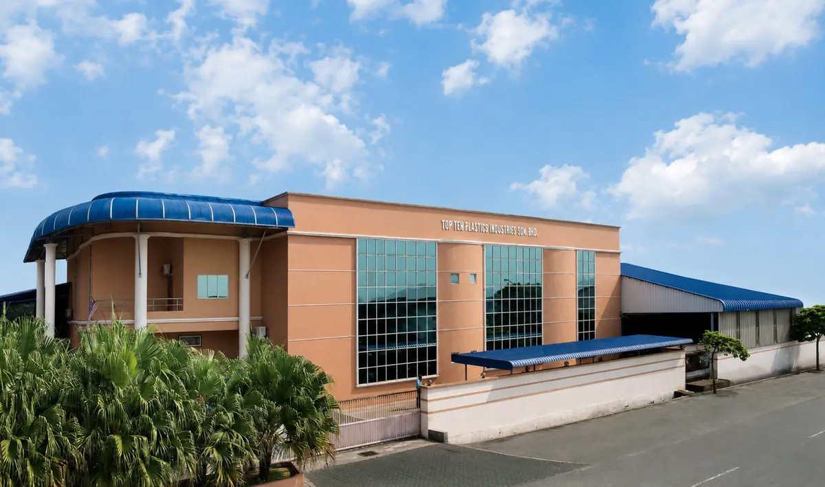 Top Ten Plastics Industries factory building in the Silibin industrial estate, Ipoh